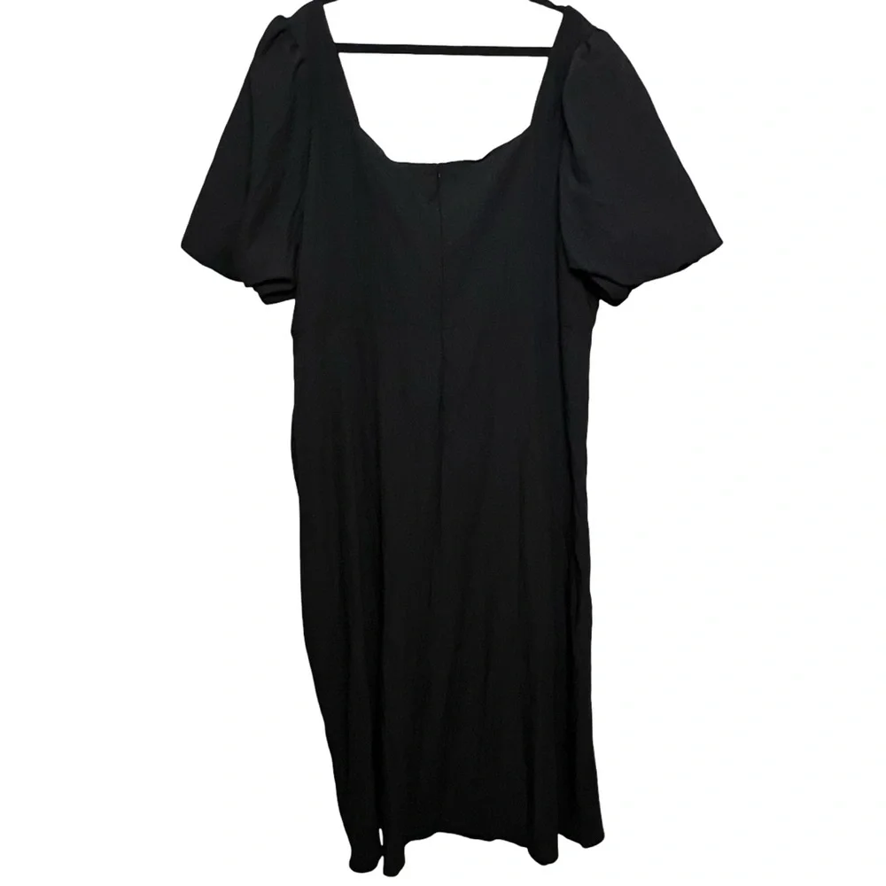 Pretty Little Thing Puff Sleeve Ruched Split Side Midi Dress - Picture 6 of 9